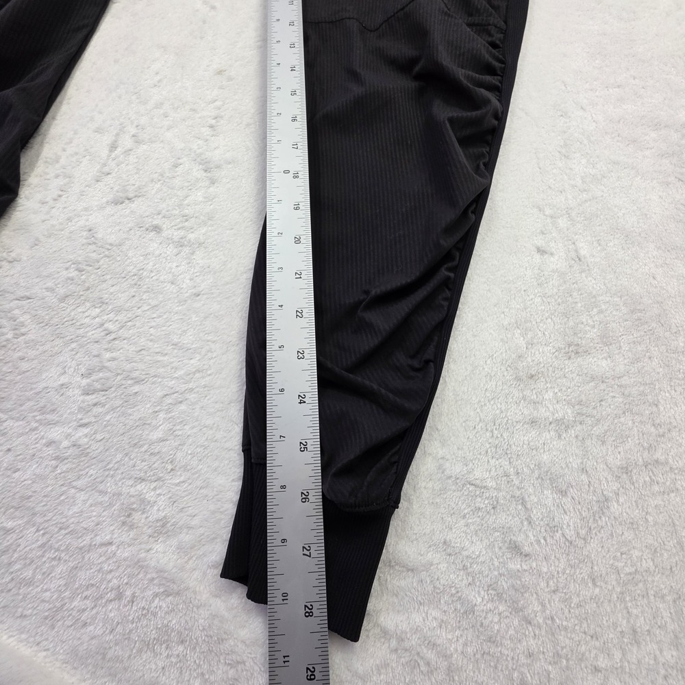 Lululemon Womens Jogger Pants Black Stretch Athletic Drawstring Tapered Size 6 - Picture 10 of 11